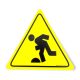 "TRIPPING HAZARD" FLOOR SYMBOL