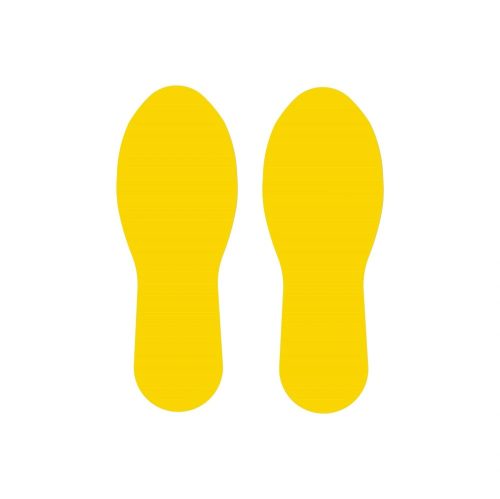 FLOOR SIGN "FOOT" YELLOW