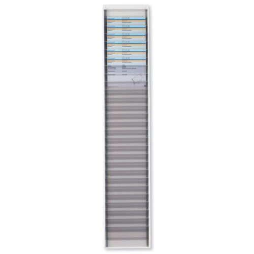 ESD KANBAN Board 27 compartments A5 landscape 230x1200x18 mm