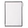 Display board A4, black, upright, opening on the top