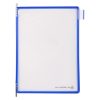 Display board A5, blue, upright, opening on the top