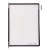 Display board A5, black, upright, opening on the top