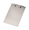 Clipboard A4+, aluminium, with rod holder for round profile