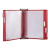 Wall mounted holder A4 steel + 10 red display boards