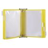 Wall mounted holder A4 steel + 10 yellow display boards