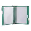 Wall mounted holder A4 steel + 10 green display boards