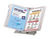 Sterifold antimicrobial desk set A4, metal + 10 display boards, white