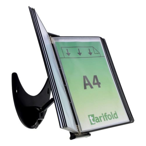 3D table stand, metal + 10 display boards, black