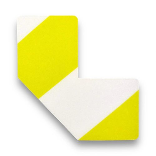 GEToolbox® L Shape Flexible Floor marking  50 mm WHITE-YELLOW