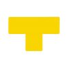 GEToolbox® Tvar T Flexibilné značenie podlahy 50 mm žltá