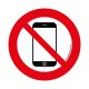 DO NOT USE MOBILEPHONE' FLOOR SIGN 300 mm