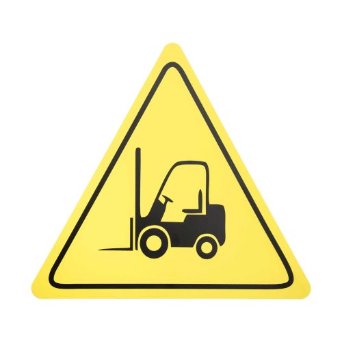 "WARNING! FORKLIFT TRUCKS" FLOOR SIGN 300 mm