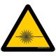 WARNING OF LASER BEAM' FLOOR SIGN 300 mm