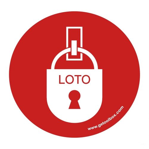 'LOTO' PADLÓ SZIMBÓLUM 300 MM