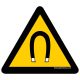 "WARNING! STRONG MAGNETIC FIELD" FLOOR SIGN 500 mm