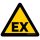 "WARNING OF AN EXPLOSIVE ATMOSPHERE" FLOOR SIGN 500 mm