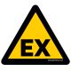 "WARNING OF AN EXPLOSIVE ATMOSPHERE" FLOOR SIGN 300 mm