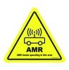 AMR TRUCKS OPERATING IN THIS AREA!' FLOOR SIGN 500 mm