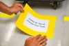 GEToolbox® Text Window Floor marker "Plus" A4 YELLOW