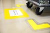 GEToolbox® Text Window Floor marker "Plus" A4 YELLOW